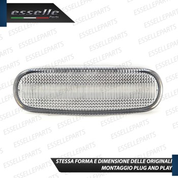 Placchette Dinamiche Bianche Laterali a 21 led per frecce specifiche per Fiat QUBO