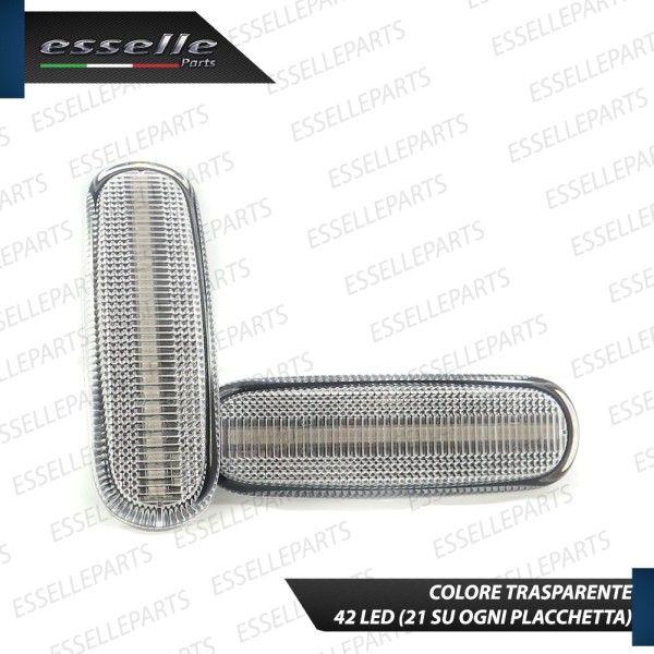 Placchette Dinamiche Bianche Laterali a 21 led per frecce specifiche per Fiat STILO