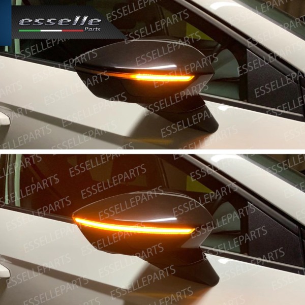 Coppia Frecce LED Dinamiche Laterali per specchietti SEAT LEON III 5F