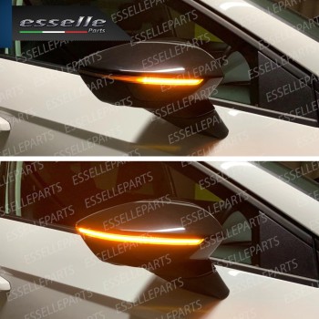 Coppia Frecce LED Dinamiche Laterali per specchietti SEAT LEON III 5F