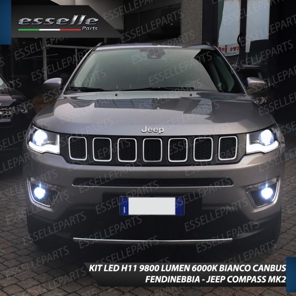 Kit Full Led 6000k H11 canbus JEEP COMPASS II Fendinebbia No Error