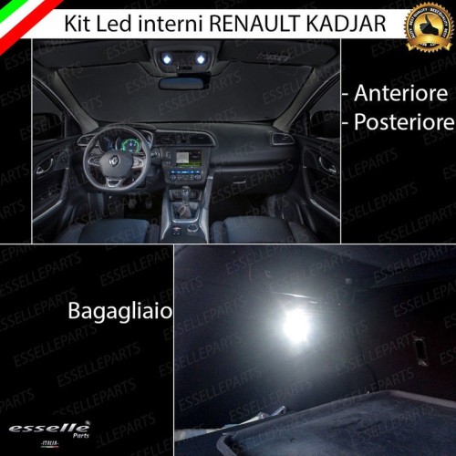 LED Interni Per Renault Kadjar 6000K Bianco Canbus