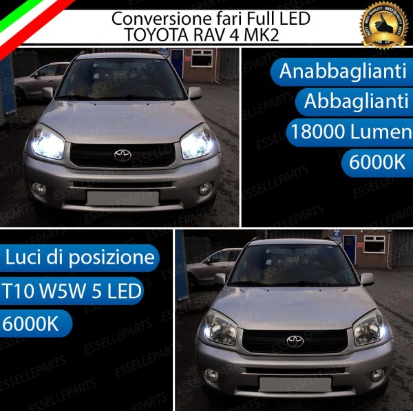 Conversione Fari Full LED TOYOTA RAV4 MK2