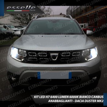 Conversione Fari Full LED 6000K bianco Dacia Duster 2