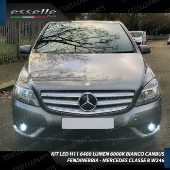 Kit Full LED H11 Fendinebbia 6400 Lumen 6000K bianco MERCEDES CLASSE B W246