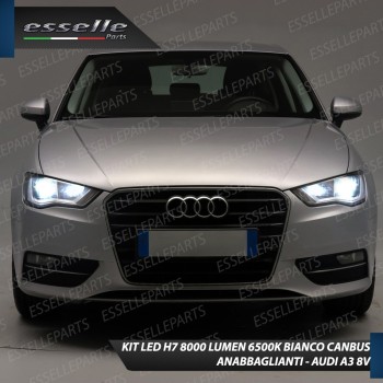 Kit Full LED H7 8000 Lumen 6000K bianco Anabbaglianti AUDI A3 8V Kit Full LED H7 8000 Lumen 6000K bianco Anabbaglianti AUDI A3 8V