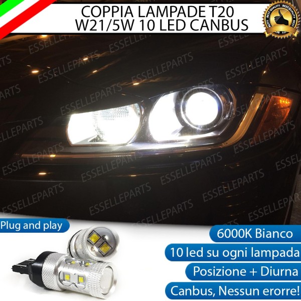 Luci DIURNE T20 Led Canbus JAGUAR F-PACE Luce Bianca No Error