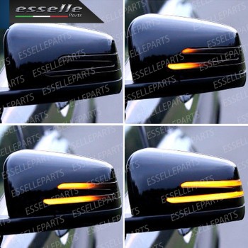 Coppia Frecce LED Dinamiche Laterali per specchietti MERCEDES CLASSE C W204