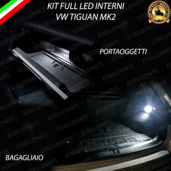 Kit LED interni Completo 6000K Canbus VW Tiguan MK2 AD1 con Interni LED di serie