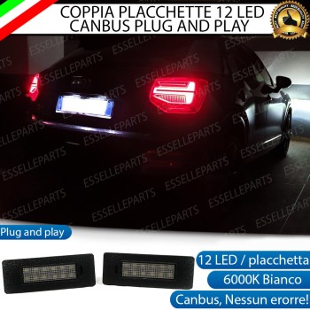 Placchette Luci Targa Led Audi A5 F53 6000K Bianco