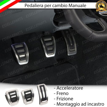 set copripedale alluminio cambio MANUALE SKODA KAMIQ antiscivolo gomma