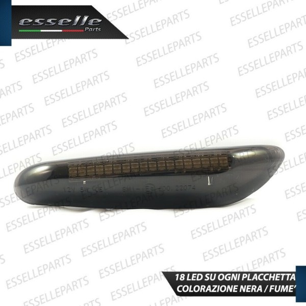 Placchette Dinamiche Laterali nere 18 led per frecce per BMW SERIE 3 E46 RESTYLING