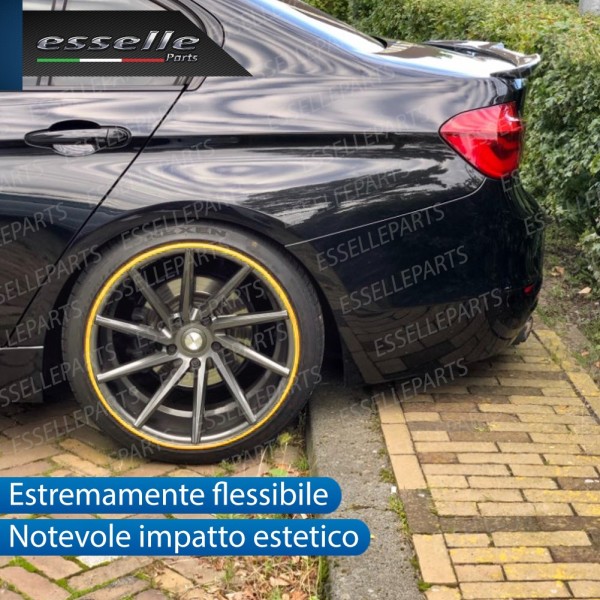 Bordo Giallo adesivo per ruote rimblades profilo ruote