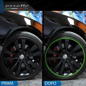 Bordo Verde adesivo di protezione per cerchioni ruote