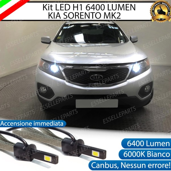 Kit Full LED H1 Abbaglianti 6400 Lumen 6000K bianco KIA SORENTO 2