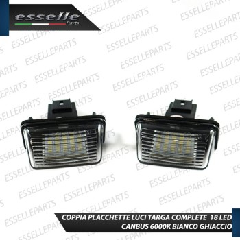 Placchette Luci Targa Led PEUGEOT PARTNER II canbus 6000k placchetta