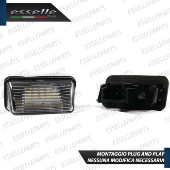Placchette Luci Targa Led PEUGEOT PARTNER II canbus 6000k placchetta