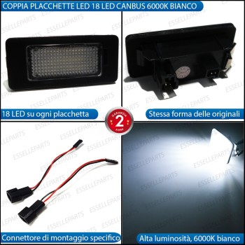 Placchette Luci Targa Led BMW SERIE 2 F45 6000K