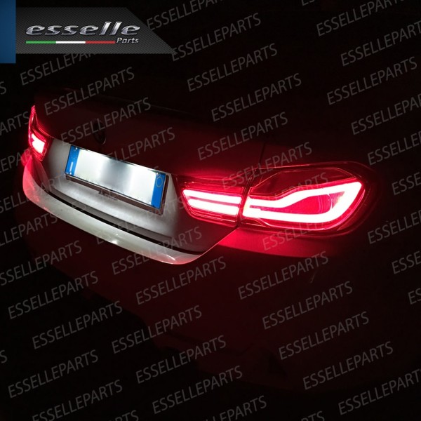 Placchette Luci Targa Led BMW X4 F26 6000K Bianco
