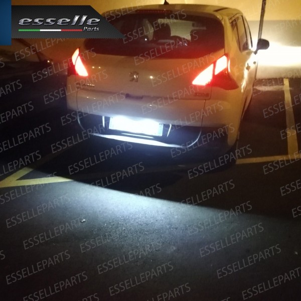 Placchette Luci Targa Led PEUGEOT 3008 I canbus 6000k placchetta
