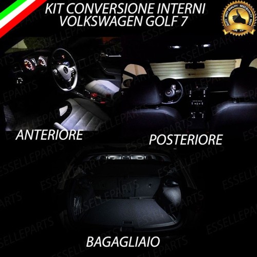 Kit LED interni Basic Pack 6000K Canbus VW Golf MK7 RESTYLING con interni alogeni