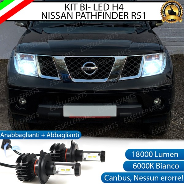 Kit Full LED H4 18000 LUMEN Anabbaglianti + Abbaglianti per NISSAN PATHFINDER R51