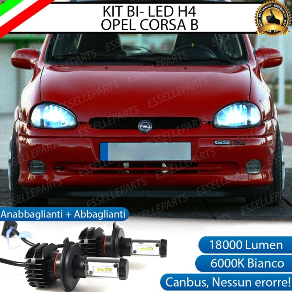 Kit Full LED H4 18000 LUMEN Anabbaglianti + Abbaglianti per OPEL CORSA B