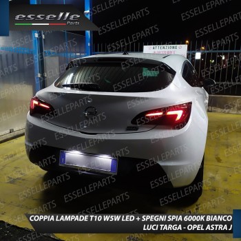Coppia Luci Targa 5 LED Per Opel Astra J Canbus 6000K Bianco Ghiaccio Coppia Luci Targa 5 LED Per Opel Astra J Canbus 6000K Bianco Ghiaccio
