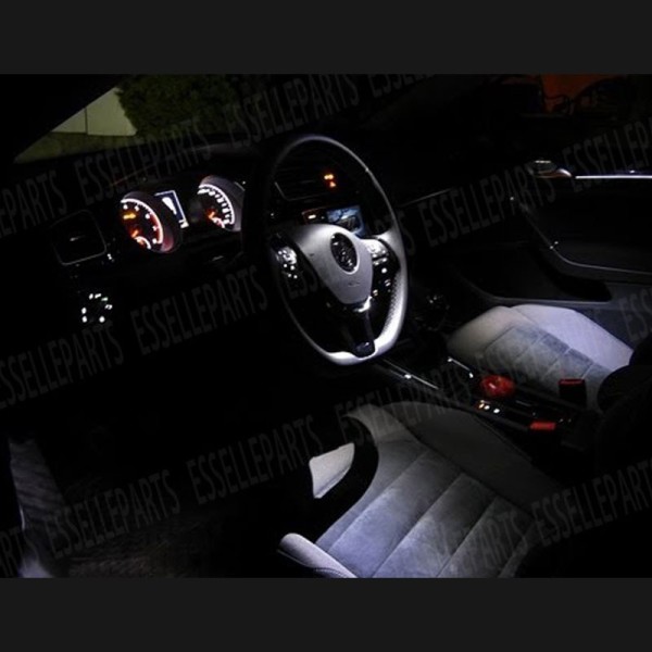 Kit LED interni Completo 6000K Bianco Canbus VW Golf MK7 RESTYLING con interni alogeni