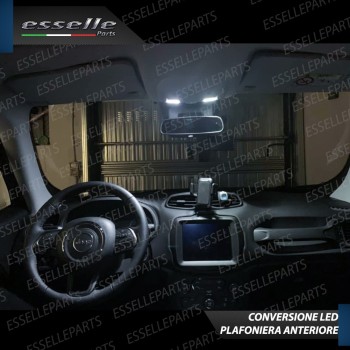 Kit LED interni Completo 6000K Luce Bianca Canbus Jeep Renegade senza tetto panoramico Kit LED interni Completo 6000K Luce Bianca Canbus Jeep Renegade senza tetto panoramico
