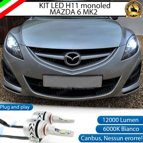 Kit Full LED H11 coppia lampade mono led anabbaglianti MAZDA 6 II