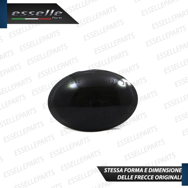 Placchette Dinamiche Laterali nero fume' 18 led per frecce