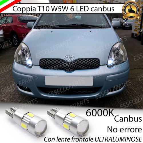 Luci posizione 6 LED Canbus 400 Lumen TOYOTA YARIS VERSO
