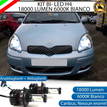 Kit Full LED H4 18000 LUMEN Anabbaglianti + Abbaglianti per TOYOTA YARIS VERSO