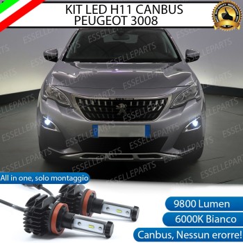 Kit Full Led 6000k H11 canbus PEUGEOT 3008 II Fendinebbia No Error