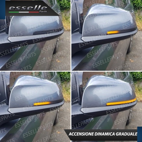 Set Frecce Dinamiche per Specchietti laterali BMW SERIE 3 F30 F31 Nero Fumè
