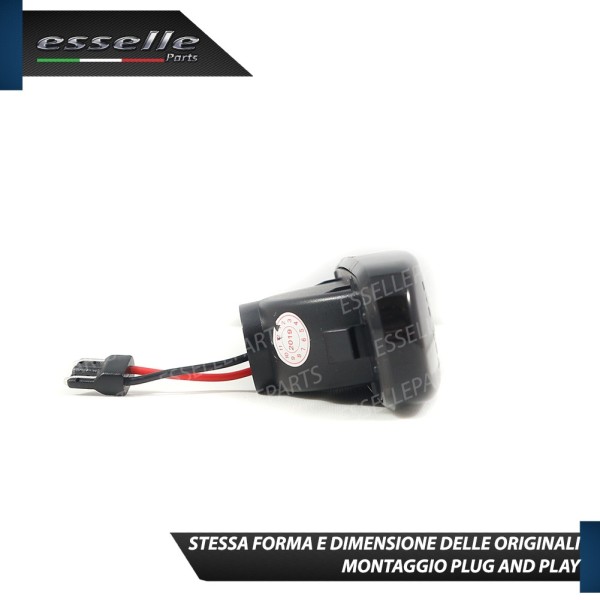Placchette Dinamiche Nere Laterali a 21 led per frecce per Grande Punto ABARTH
