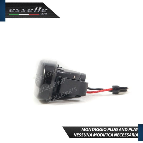 Placchette Dinamiche Nere Laterali a 21 led per frecce per Grande Punto ABARTH