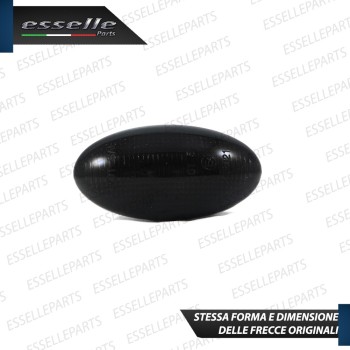 Placchette Dinamiche Nere fumè Laterali per frecce specifiche per PEUGEOT 108