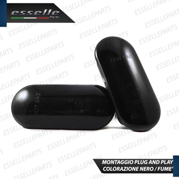 Placchette Dinamiche Nere fumè Laterali per frecce specifiche per SEAT LEON 1P