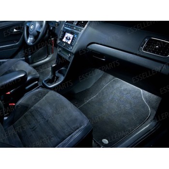 Kit LED interni + Luci targa LED 6000K bianco Canbus VW Polo 6R 6C1 Dal 2014