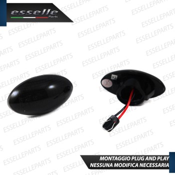 Placchette Dinamiche Nere fumè Laterali per frecce specifiche per MINI R50 R52 R53
