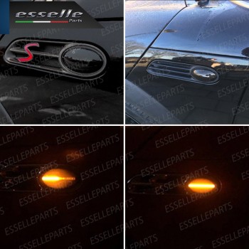 Placchette Dinamiche Nere fumè Laterali per frecce specifiche per MINI R50 R52 R53