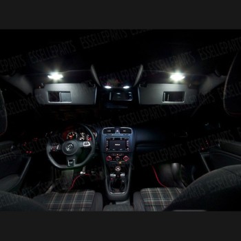 Kit LED interni + Luci targa LED 6000K Bianco Canbus VW Golf MK6