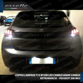 Luci Retromarcia Led Canbus PEUGEOT 208 II Luce Bianca No Error