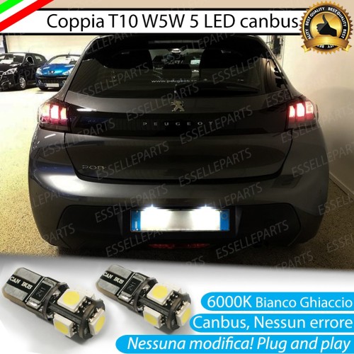 Luci Targa 5 LED Canbus 6000K per PEUGEOT 208 II