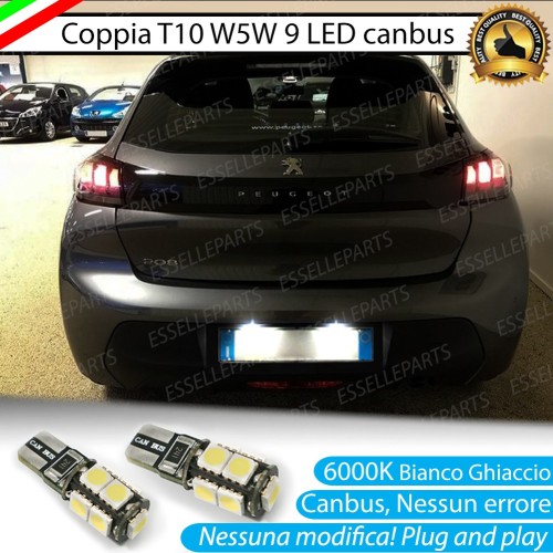 Luci Targa 9 LED Canbus 6000K per PEUGEOT 208 II