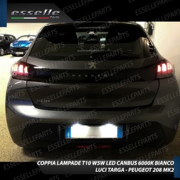 Luci Targa 9 LED Canbus 6000K per PEUGEOT 208 II