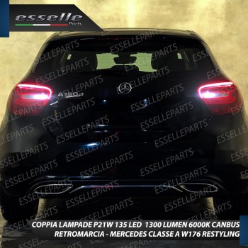 Lampade Retromarcia P21W 135 LED 6000K 1300 Lumen MERCEDES CLASSE A W176 Dal 04/2016