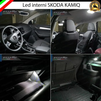 Kit LED Interni Completo Per Skoda Kamiq 6000K Luce Bianca Canbus